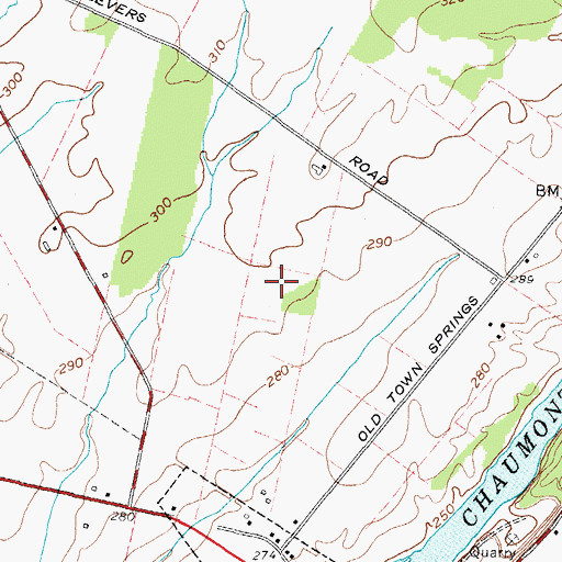 Topographic Map of Bay Breeze Golf Links, NY