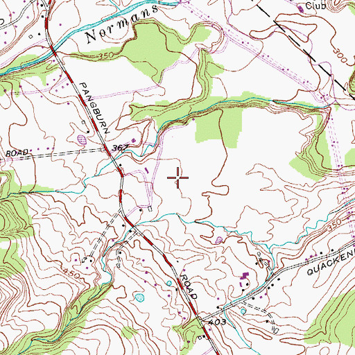 Topographic Map of Briar Creek Golf Course, NY