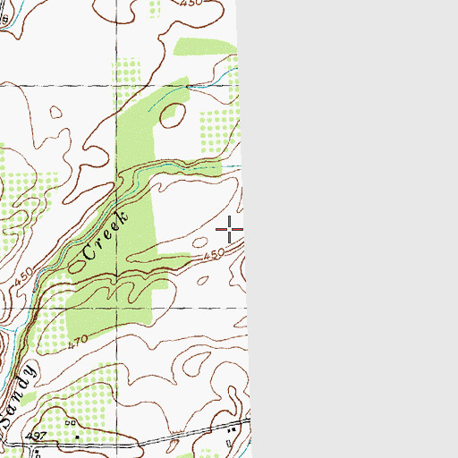 Topographic Map of Brockport Country Club, NY