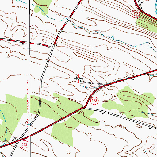 Topographic Map of Canajoharie Country Club, NY