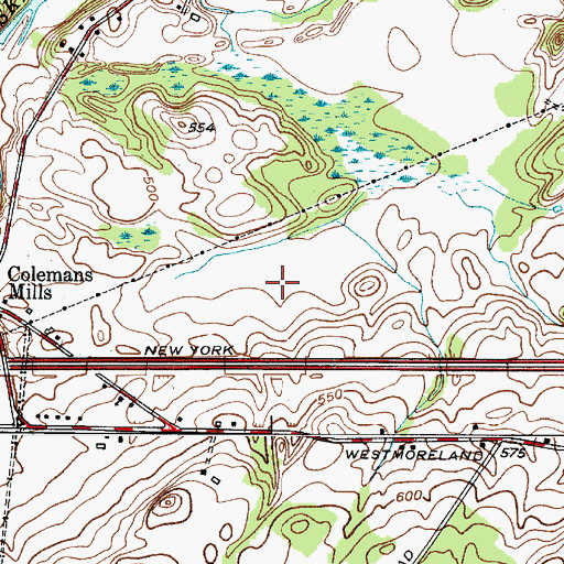 Topographic Map of Domenico's Golf Course, NY