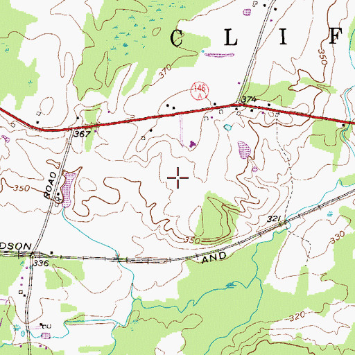 Topographic Map of Eagle Crest Golf Club, NY