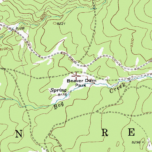 Topographic Map of Beaver Dam Park, AZ