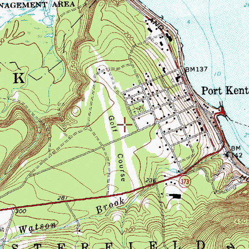 Topographic Map of Harmony Golf Course, NY