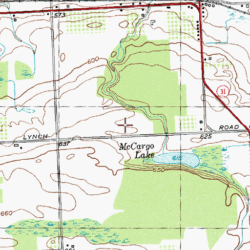 Topographic Map of Hickory Ridge Golf and Country Club, NY