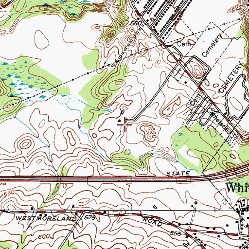 Topographic Map of Hidden Valley Golf Club, NY