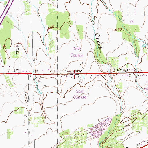 Topographic Map of Hillview Golf Course, NY