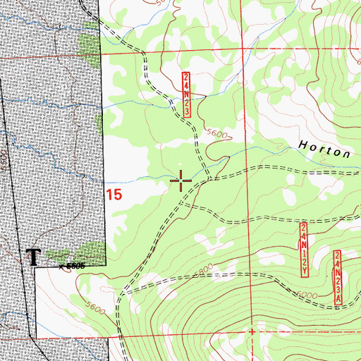 Topographic Map of Horton Canyon, CA
