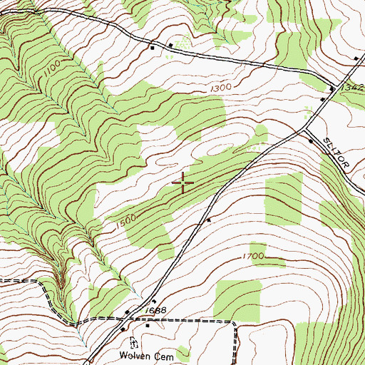 Topographic Map of Majestic Hills Golf Course, NY