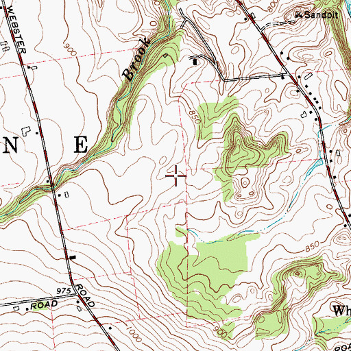 Topographic Map of Malone Golf Club, NY