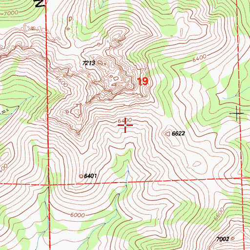 Topographic Map of Horton Ridge, CA