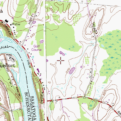 Topographic Map of Mohawk River Country Club, NY