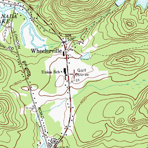 Topographic Map of Nick Stoner Golf Course, NY