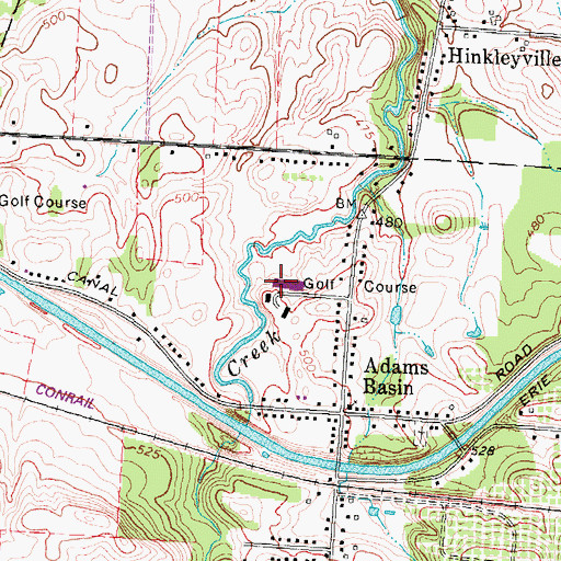 Topographic Map of Salmon Creek Country Club, NY