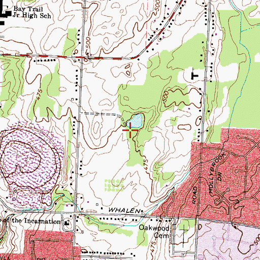 Topographic Map of Shadow Lake Golf and Raquet Club, NY