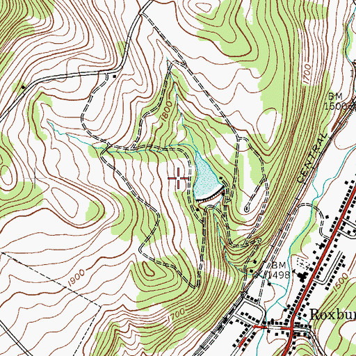Topographic Map of Shephard Hills Golf Course, NY