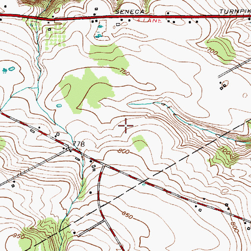 Topographic Map of Skenandoa Club of Clinton, NY