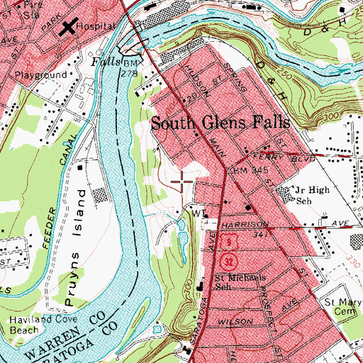 Topographic Map of Abiding Life Christian Church, NY
