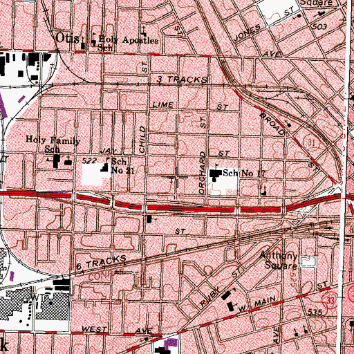 Topographic Map of Abundant Life Faith Ministry, NY
