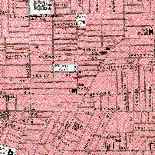 Topographic Map of Abundant Life Ministries, NY