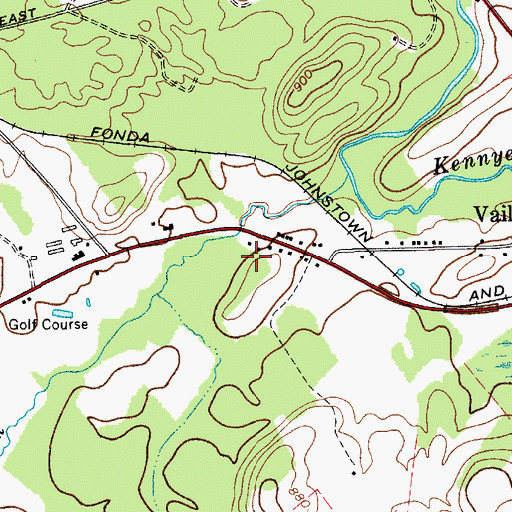 Topographic Map of Adirondack Baptist Church, NY