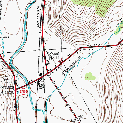 Topographic Map of Agape Baptist Church, NY