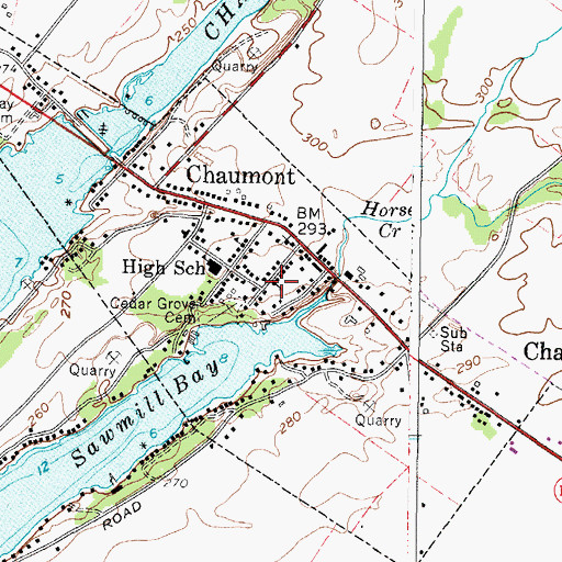 Topographic Map of All Saints Church, NY
