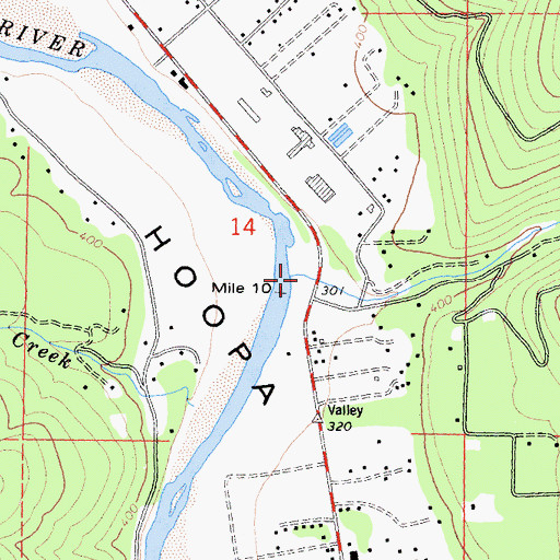 Topographic Map of Hostler Creek, CA