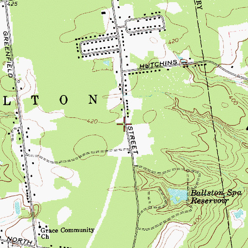 Topographic Map of Alliance Church, NY