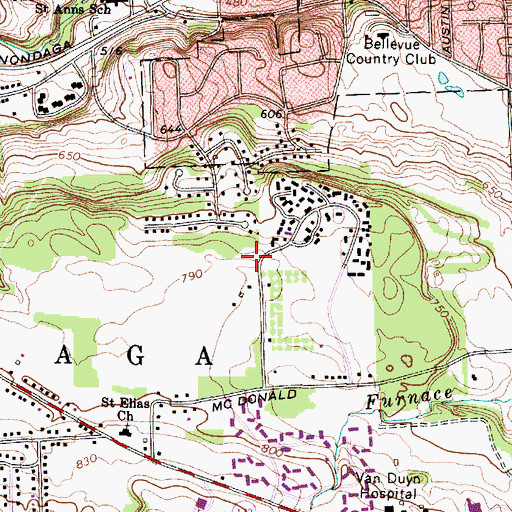 Topographic Map of Apostolic Church, NY