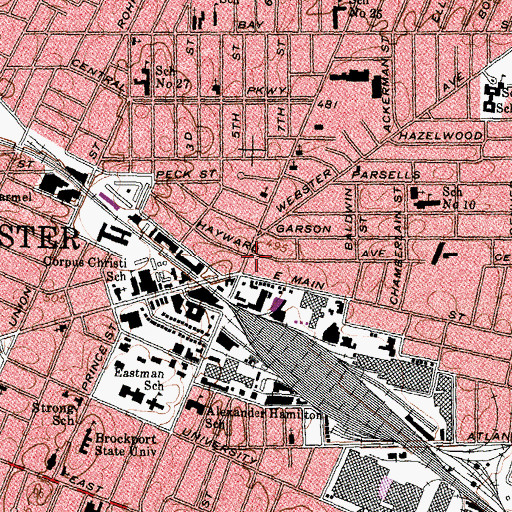 Topographic Map of As - Sunnah Masjid, NY