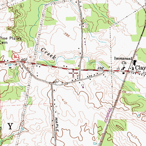 Topographic Map of Beacon Baptist Church, NY