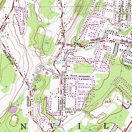 Topographic Map of Believers Fellowship Center, NY