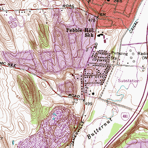 Topographic Map of Beth Sholom Congregation, NY