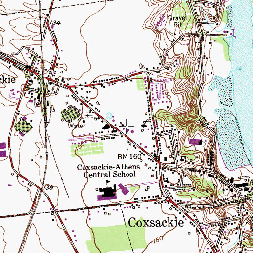 Topographic Map of Bethel African Methodist Episcopal Church, NY