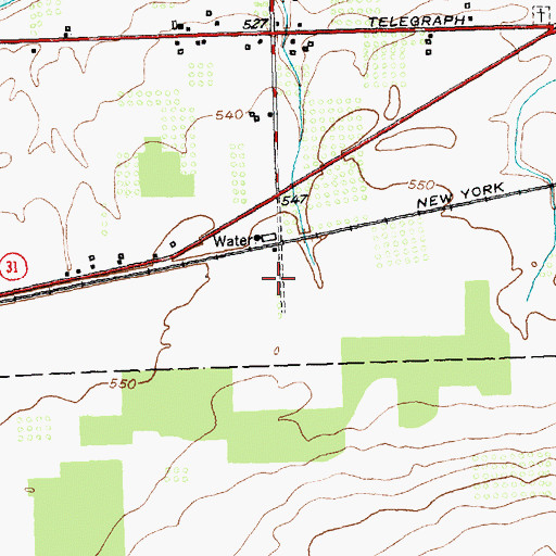 Topographic Map of Bethel Baptist Church, NY