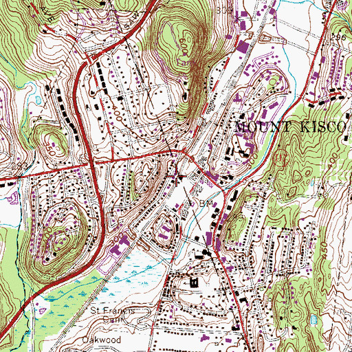 Topographic Map of Bethel Baptist Church, NY
