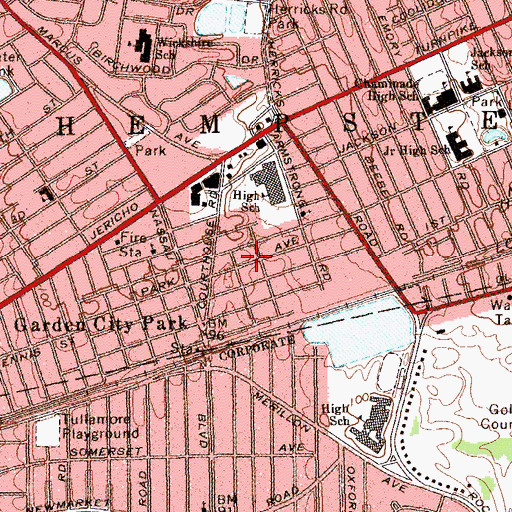 Topographic Map of Bethel Bible Christian Church, NY