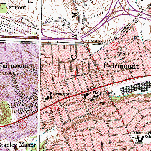 Topographic Map of Bethel Community Church of God in Christ, NY