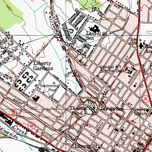 Topographic Map of Bethel Full Gospel Church, NY