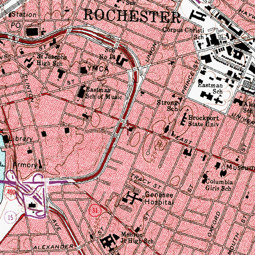 Topographic Map of Bethsaida Evangelical Church, NY