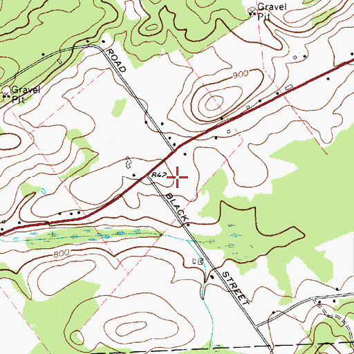 Topographic Map of Bible Baptist Church, NY