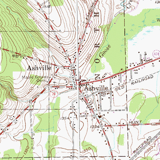 Topographic Map of Blockville United Methodist Church, NY