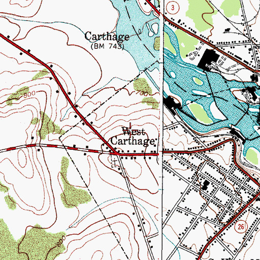 Topographic Map of Calvary Assembly of God, NY