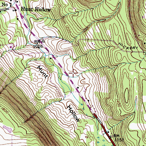 Topographic Map of Calvary Chapel of Bristol Hills, NY