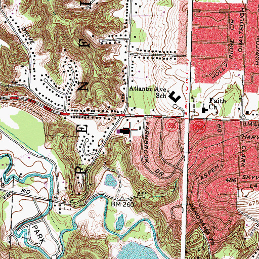 Topographic Map of Calvary Chapel of Rochester, NY