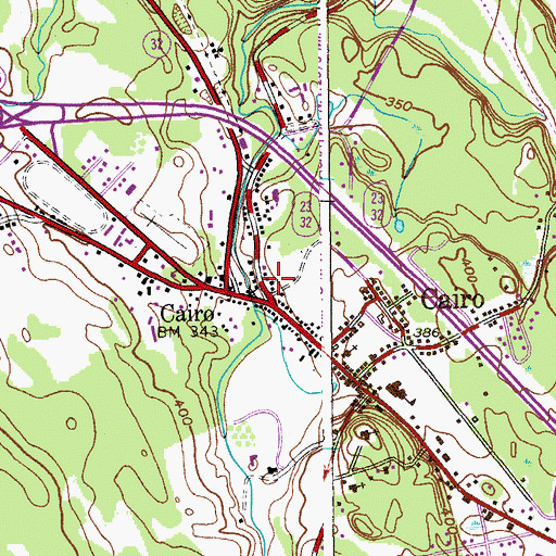 Topographic Map of Calvary Episcopal Church, NY