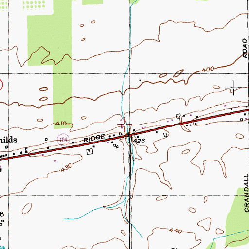 Topographic Map of Carlton Gaines Community Church, NY