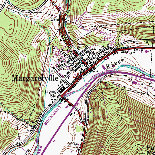 Topographic Map of Catskill Mountain Christian Center, NY