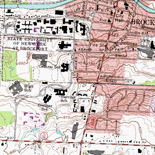 Topographic Map of Christ Community Church, NY